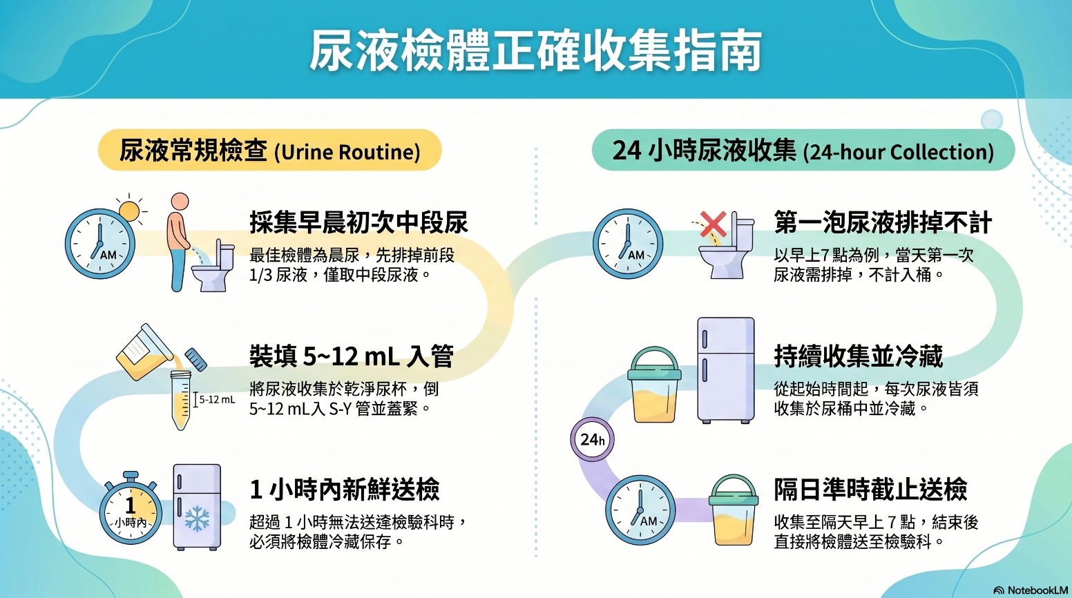 尿液與糞便檢體正確採檢指南